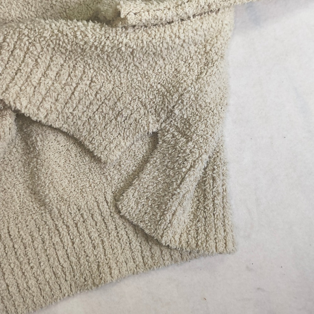 UGG Cozy Boucle Sweater Womens Large Cream Mock Neck Soft Lounge Pullover‎ - Picture 2 of 8